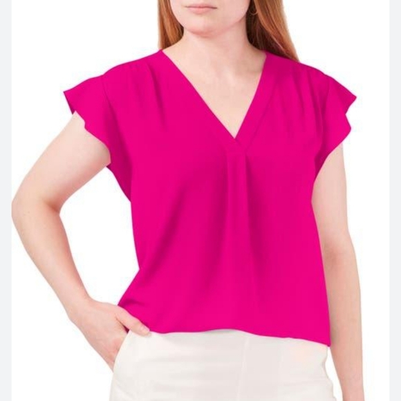 FLUTTER SLEEVE BLOUSE - Picture 8 of 9